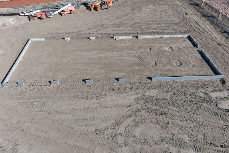 MSMD Maintenance Building foundation ready for the next trades