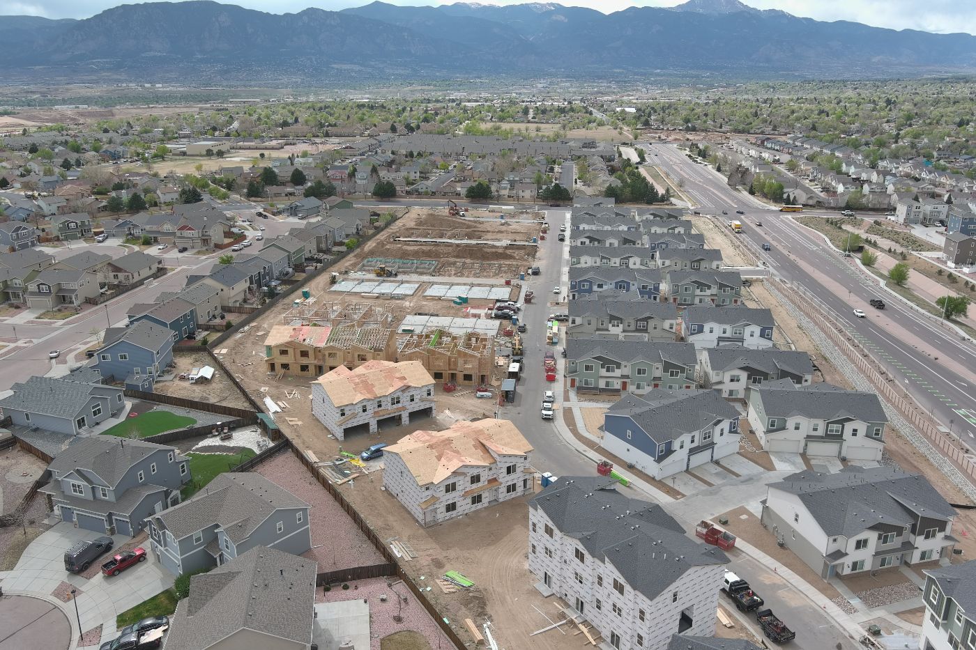 Townhome Community Foundations - Colorado Springs by Ajax Concrete